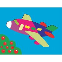 Setzpuzzle - Holzpuzzle - Formpuzzle - Flugzeug