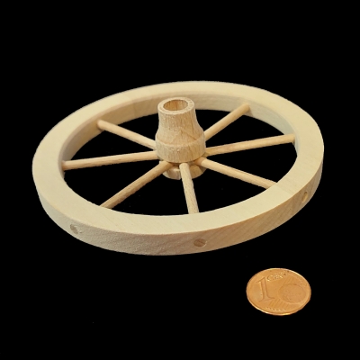 Deko Wagenrad  Holz natur 10 cm - 2