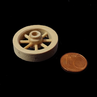 Deko Wagenrad Holz natur 3 cm - 2