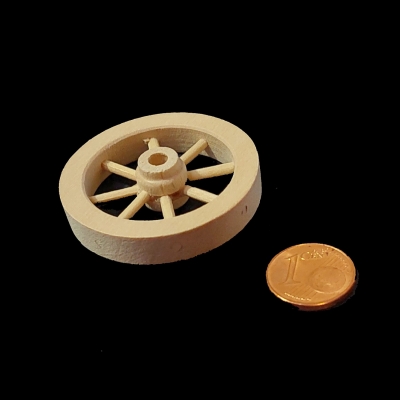 Deko Wagenrad Holz natur 3,5 cm - 2