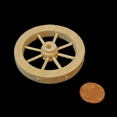Deko Wagenrad Holz natur 5 cm - 2