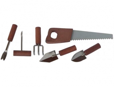 Gartenwerkzeugset braun 3-5 cm