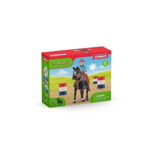 Schleich - 42576 - Barrel Racing mit Cowgirl