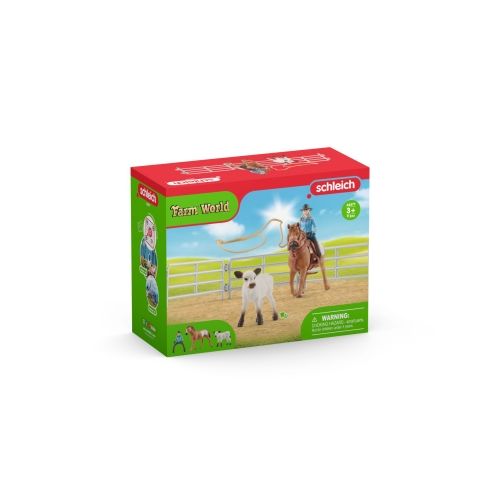 Schleich - 42577 - Team Roping mit Cowgirl