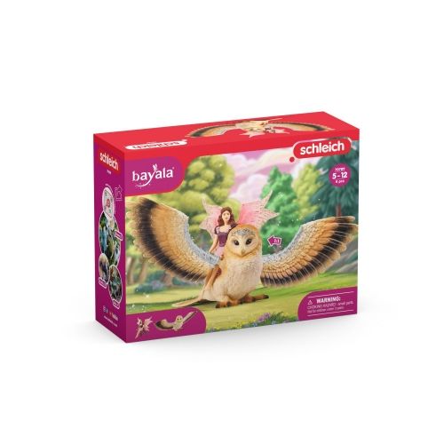 Schleich - 70789 - Elfe auf Glitzer-Eule V2