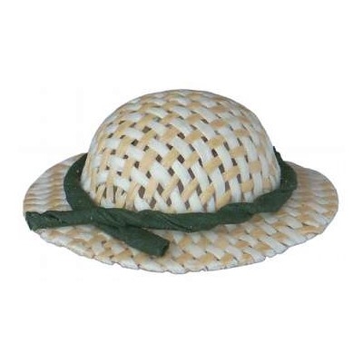 Bambushut Strohhut mit dunklem Hutband