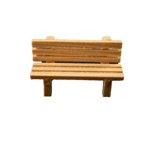 Bank 6 cm Holz natur - 2