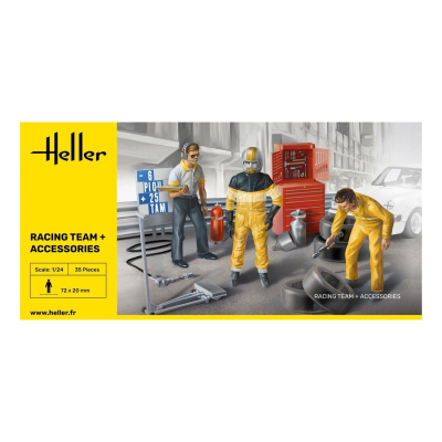 Figurenset Racing Team +  Zubehör 1:24 - 3