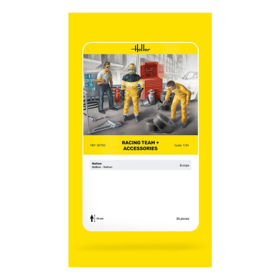Figurenset Racing Team +  Zubehör 1:24 - 6