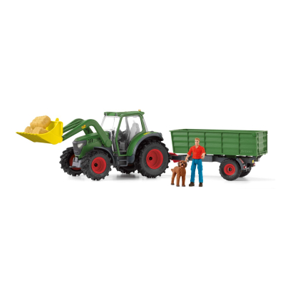 Schleich - FARM WORLD 42608 - Traktor mit Anhänger