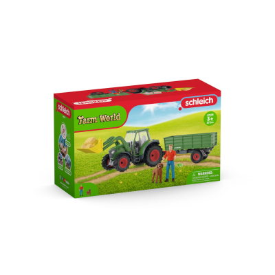 Schleich - FARM WORLD 42608 - Traktor mit Anhänger - 2