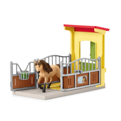 Schleich - FARM WORLD 42609 - Ponybox mit Islandpferd Hengst