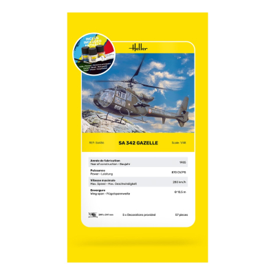 STARTER KIT Hubschrauber SA 342 GAZELLE - 6