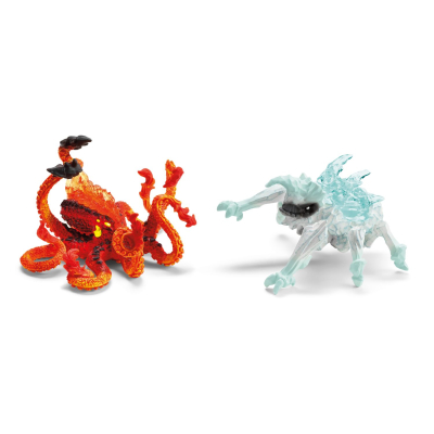 Schleich - 70826 - ELDRADOR® CREATURES Eiskäfer vs. Feuerkrake