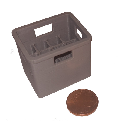 Getränkekiste grau leer