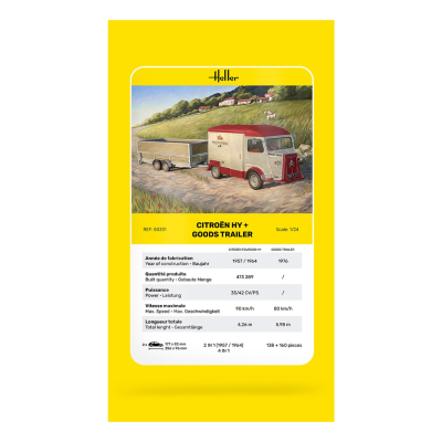 Citroen HY + Goods Trailer 1:24 - 6
