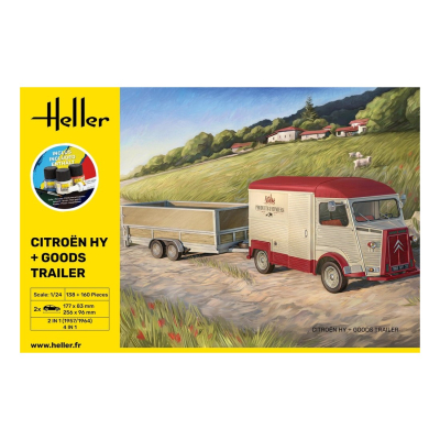 STARTER KIT Citroen HY + Goods Trailer 1:24 - 3
