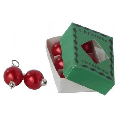 Christbaumkugeln 7mm rot