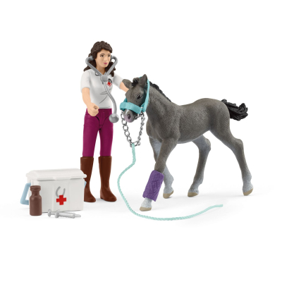 Schleich - 42752 - Horse Club Mrs. Kramer mit Fohlen