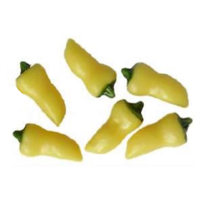 6er Set Paprika gelb 1,5 cm