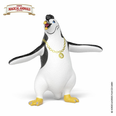 Schleich - 14958 - School of Magical Animals Juri der Pinguin mit Goldkette