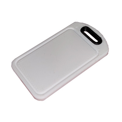 Kunststoff Küchen Schneidebrett 4,5x2,5 cm schwarzer Griff