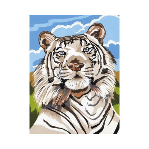 Malen nach Zahlen - Weißer Tiger