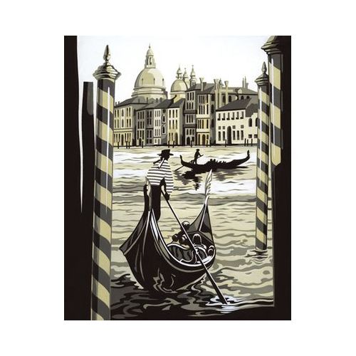 Malen nach Zahlen auf Leinwand - Venedig-Gondoliere