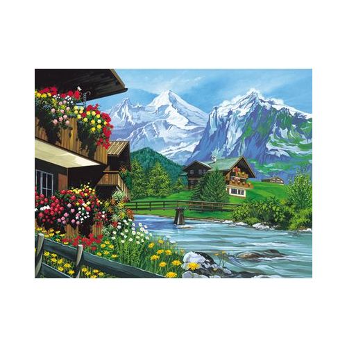 Malen nach Zahlen - Bergidyll