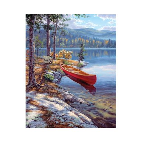 Malen nach Zahlen klein Artists Collection Boot am See