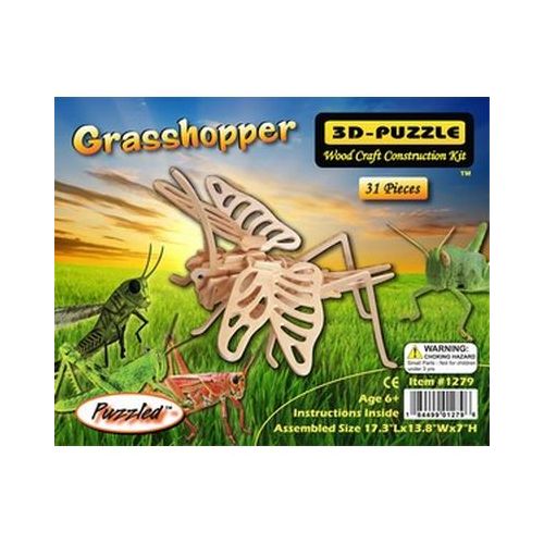 Holzbausatz Grashüpfer - 3D Puzzle