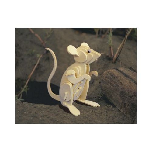 Holzbausatz Maus - 3D Puzzle