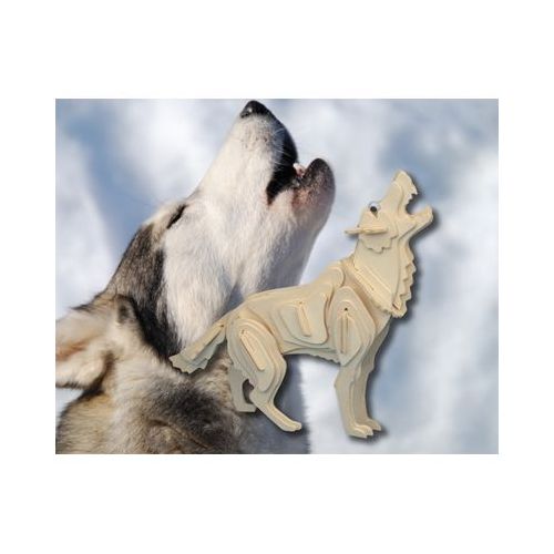 Holzbausatz Wolf Grauwolf - 3D Puzzle