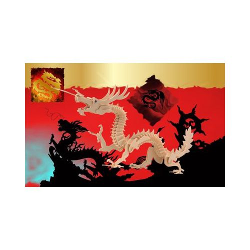 Holzbausatz Chinesischer Drache - 3D Puzzle
