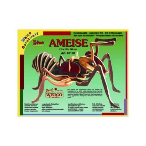 Farbiger Holzbausatz Ameise 3-D Puzzle - 3D Puzzle