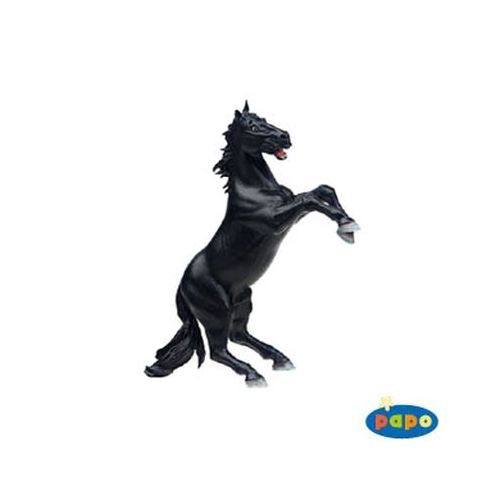 51009 - PAPO Pferdewelt - steigender Rappe