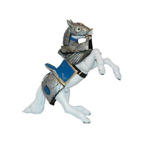 39251 - PAPO Ritter - gepanzertes Pferd, blau