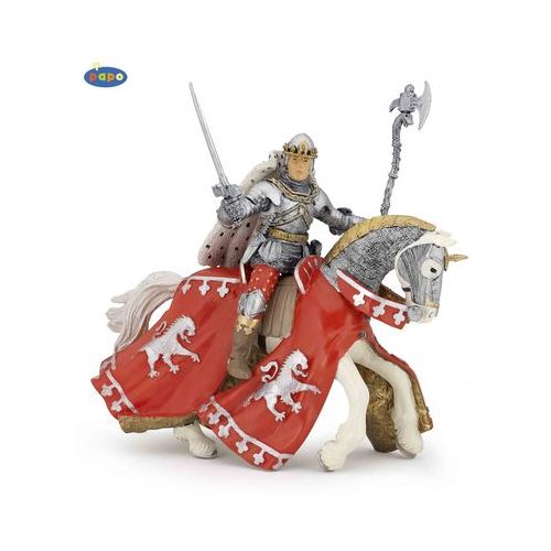 Papo - 39771 & 39772 - Ritter - Prinz Richard mit Pferd rot