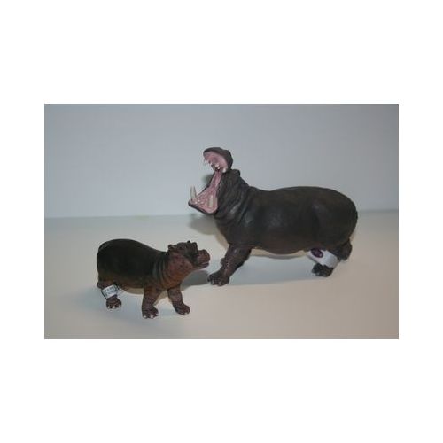 Papo - Wildtiere Flußpferdfamilie (2 Figuren)