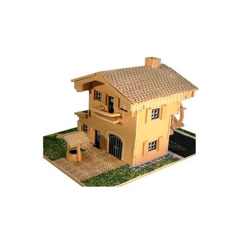 Solarholzbausatz Wassermühle mit Brunnen - 3D Puzzle - 2