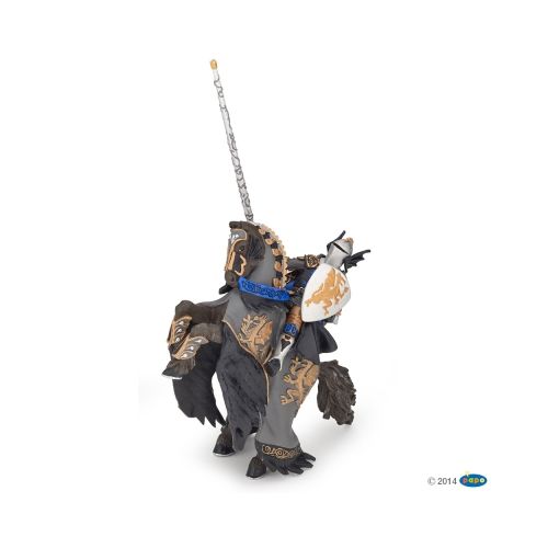 Papo 36001 - Schwarzer Drachenprinz und Pferd - 2