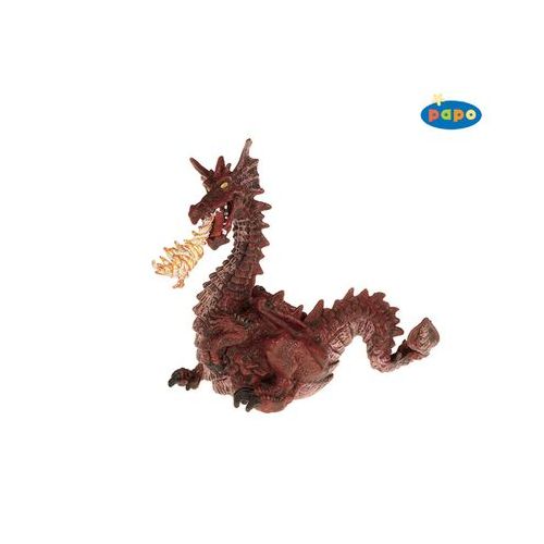 Papo 39016 - Sagen und Märchen Feuerspeiender Drache rot