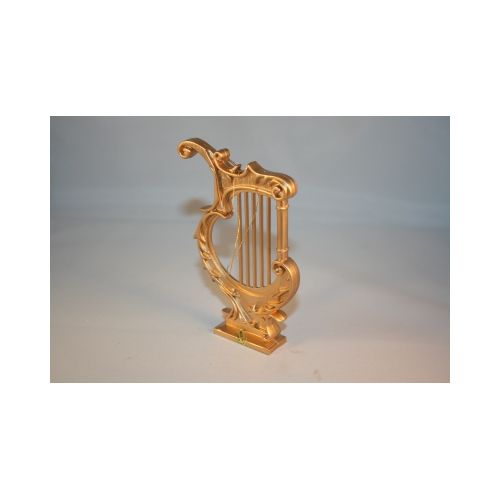 Gold-Lyra 11 cm aus Kunststoff