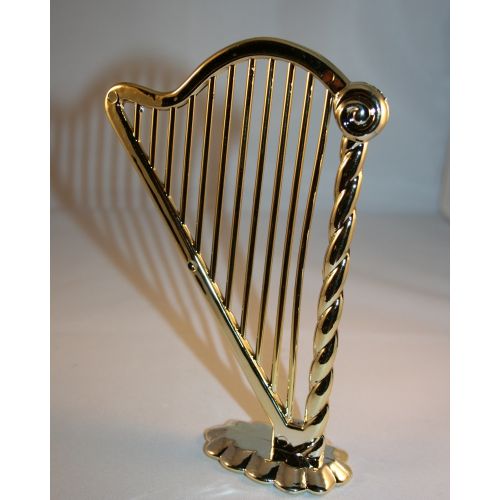 Gold Harfe 15 cm Kunststoff