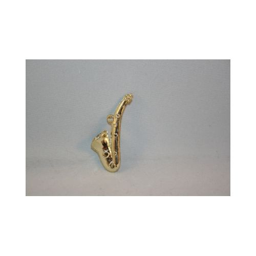 Gold-Saxophon 5cm aus Kunststoff