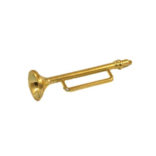 Gold Fanfare - Trompete 4,5cm aus Kunststoff