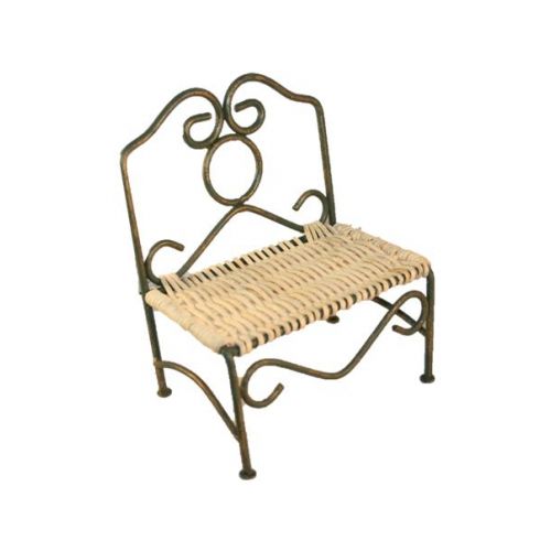 Gartenbank Eisen & Rattan 12,5cm