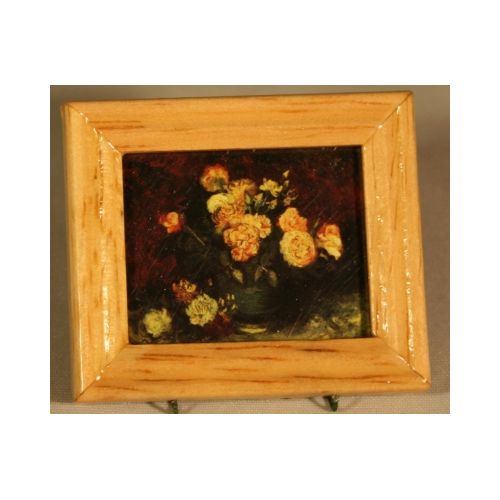 Bild gerahmt 3x4cm - gelbe Rosenvon VanGogh