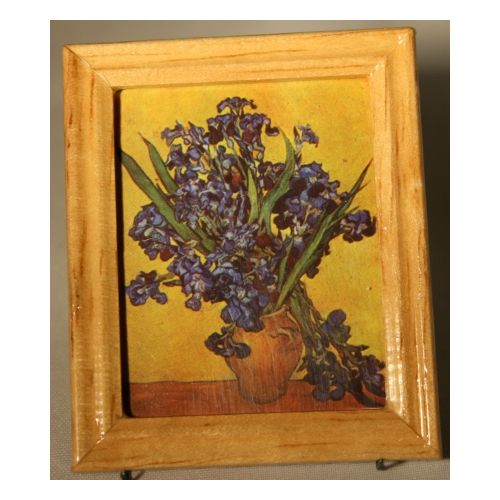 Bild gerahmt 4x5cm - Schwertlilien von VanGogh