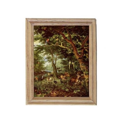 Bild gerahmt 7x5.5cm - Paradies von Pieter Brueghel